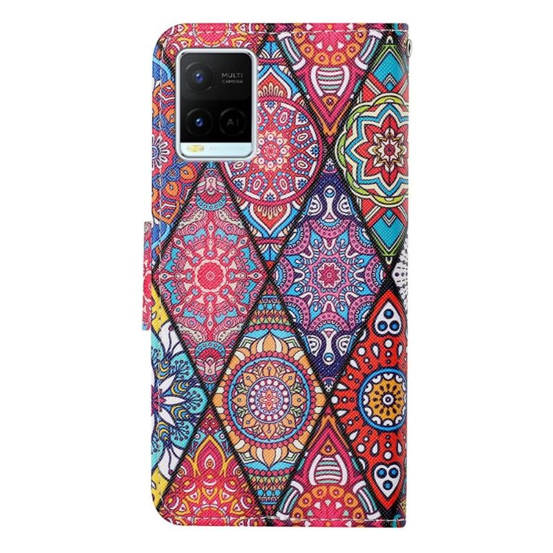 Flipové Pouzdro Na Vivo Y21 / Y21s / Y33s Mandalový Kaleidoskop