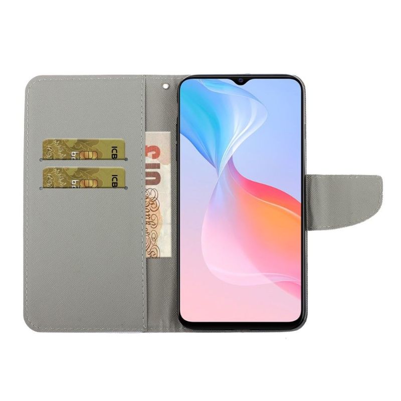 Flipové Pouzdro Na Vivo Y21 / Y21s / Y33s Modrý Motýl