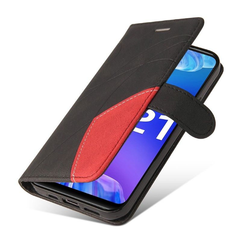 Flipové Pouzdro Na Vivo Y21 / Y21s / Y33s Umělecká Bicolor