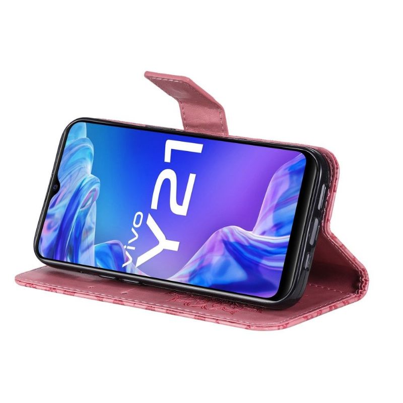 Kožené Pouzdro Na Vivo Y21 / Y21s / Y33s Na Lana Slunečnice