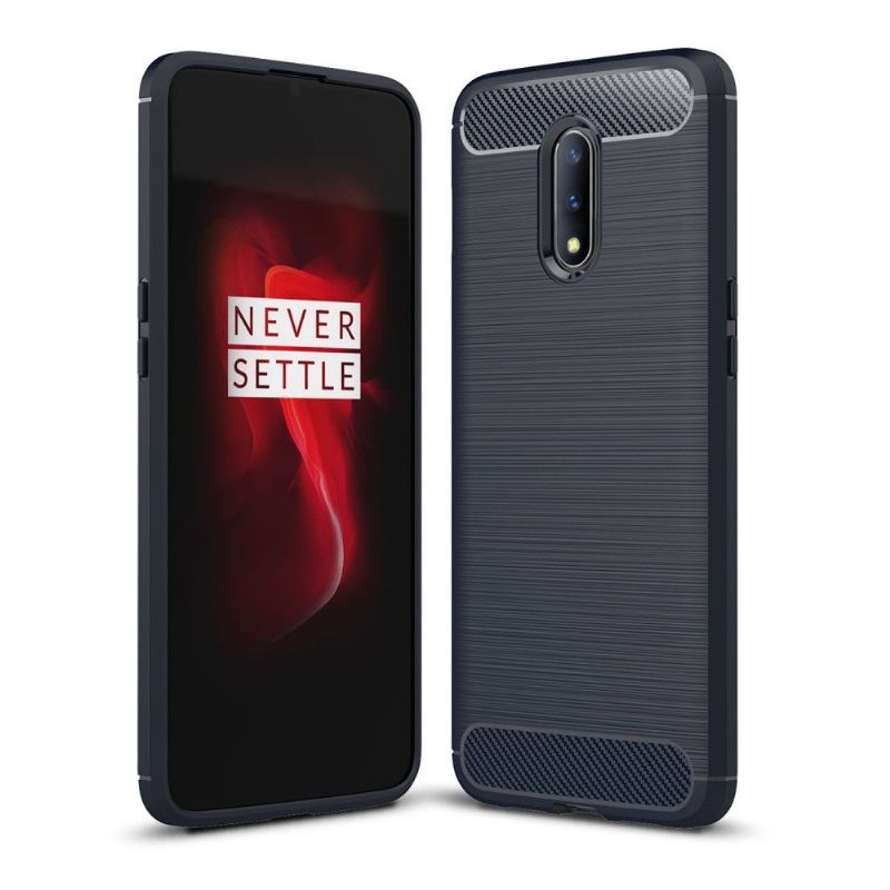Kryt Na OnePlus 7 Uhlíkový Kartáčovaný Gel
