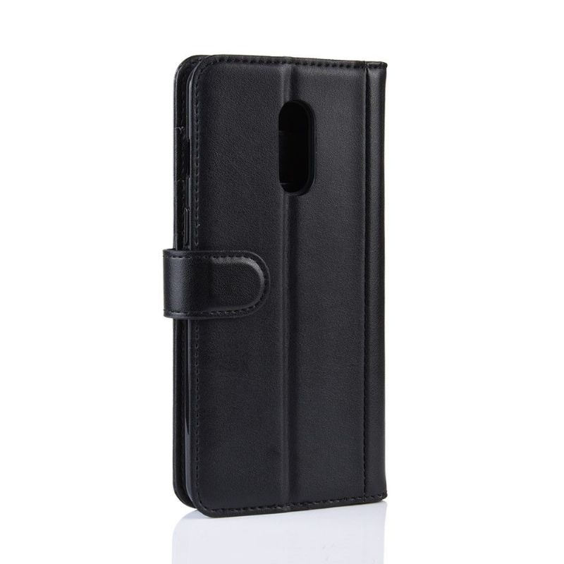 Pouzdra Na OnePlus 7 Peněženkové Pouzdro Prémiová Kožená Peněženka - Černá