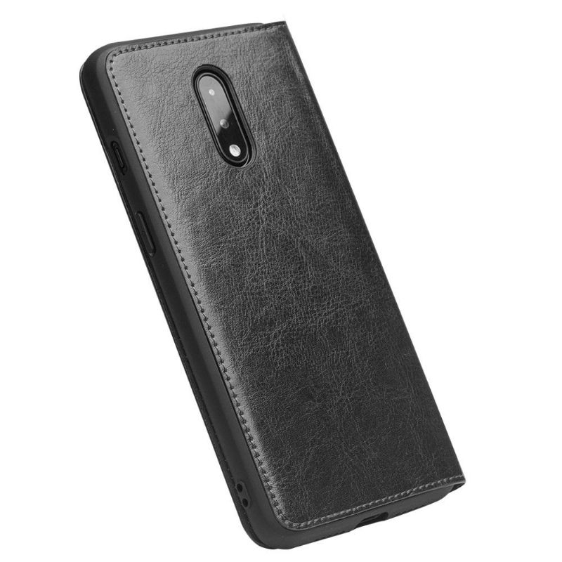 Pouzdra Na OnePlus 7 Ručně Vyráběná Pravá Kůže