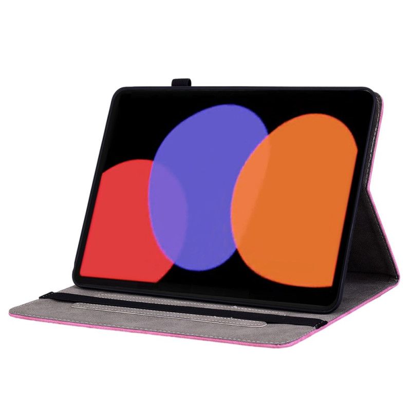Pouzdro Na Xiaomi Pad 6 Růžový Kožený Efekt