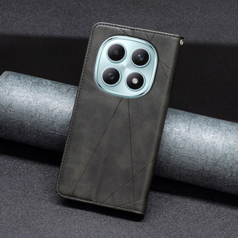 Kožené Pouzdro Folio Na Xiaomi Redmi Note 15 5g Geometrický Vzor