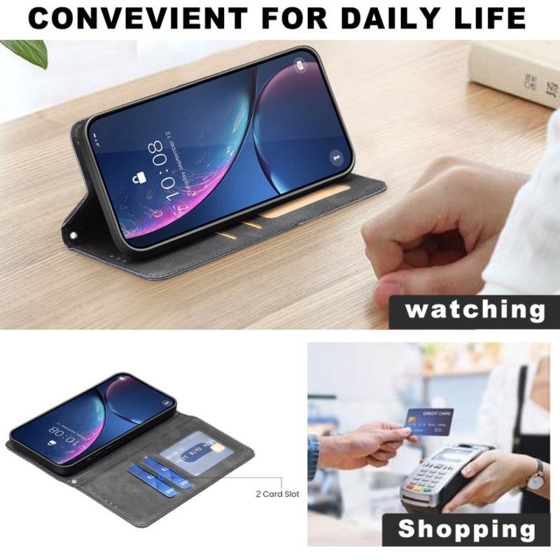 Kožené Pouzdro Folio Na Xiaomi Redmi Note 15 5g Geometrický Vzor