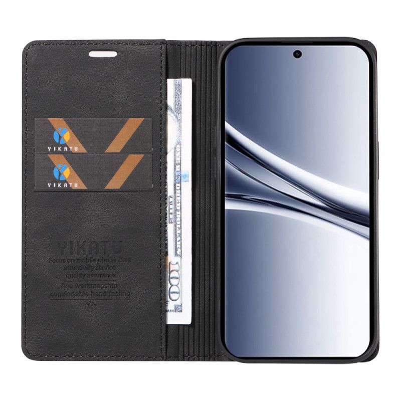 Kožené Pouzdro Folio Xiaomi Redmi Note 15 5g Semišový Efekt Yikatu