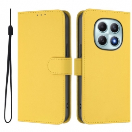 Kožený Kryt Na Xiaomi Redmi Note 15 5g Jednobarevný