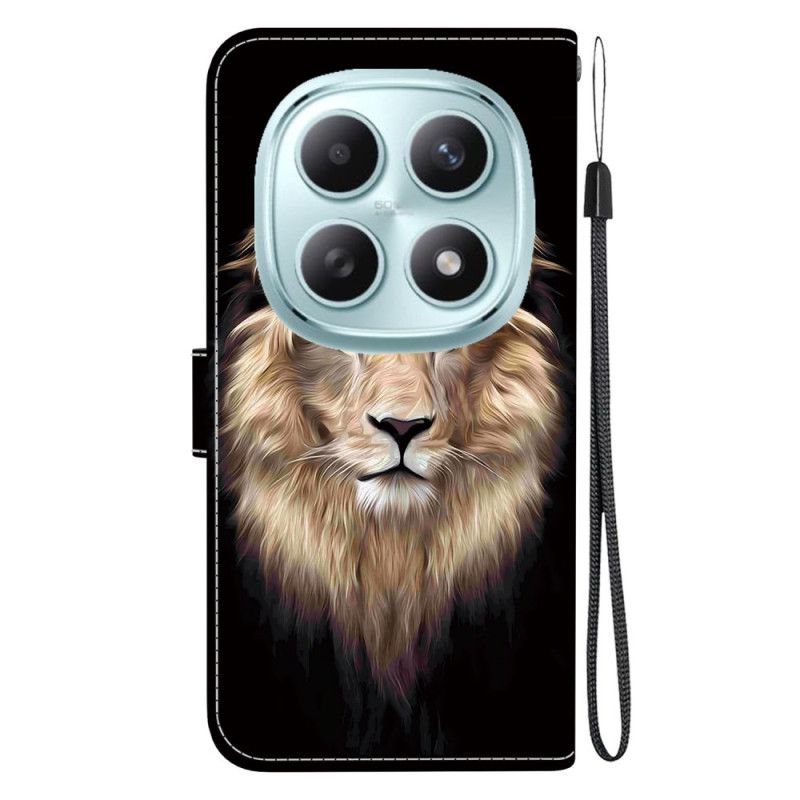 Kožený Kryt Na Xiaomi Redmi Note 15 5g Lví Hlava