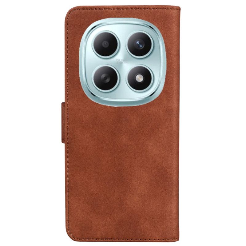 Kožený Kryt Na Xiaomi Redmi Note 15 5g Semišový Efekt