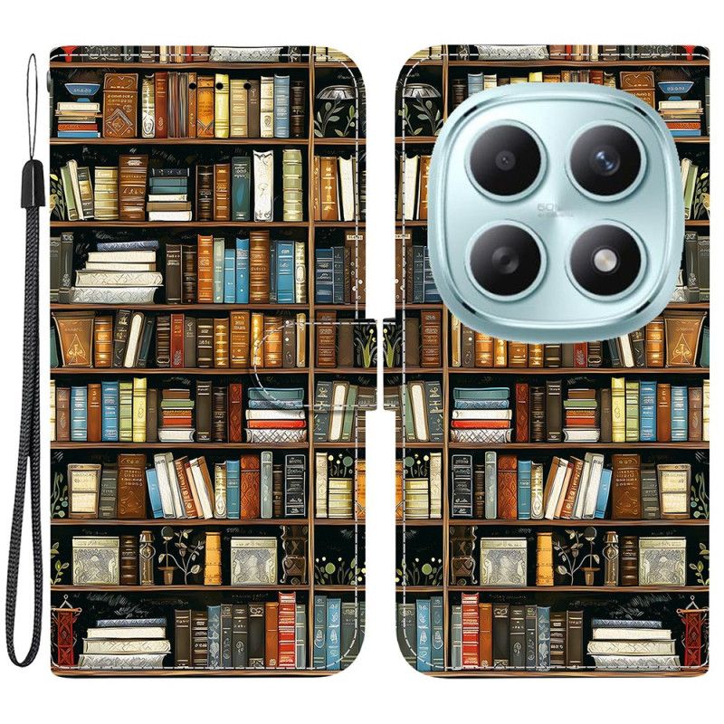 Kožený Kryt Xiaomi Redmi Note 15 5g Knihovna