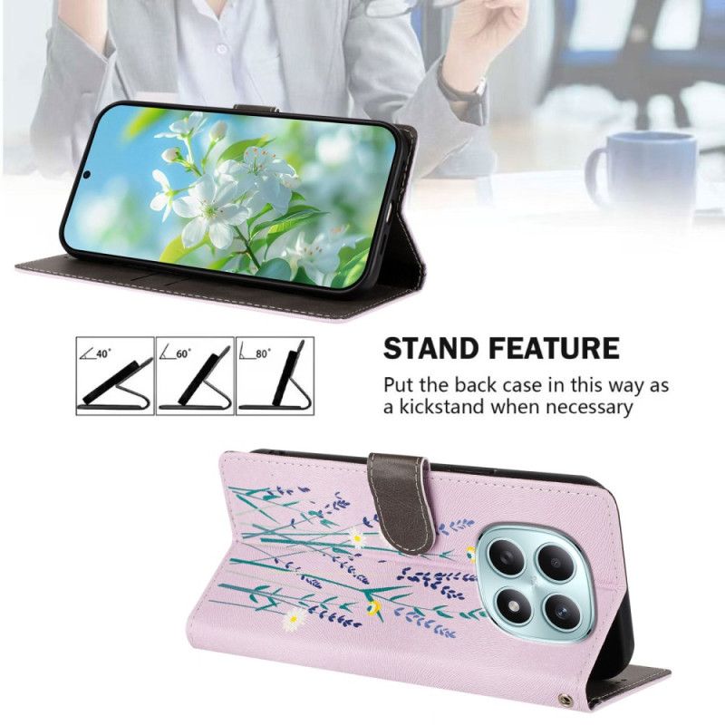 Kožený Kryt Xiaomi Redmi Note 15 5g Levandule