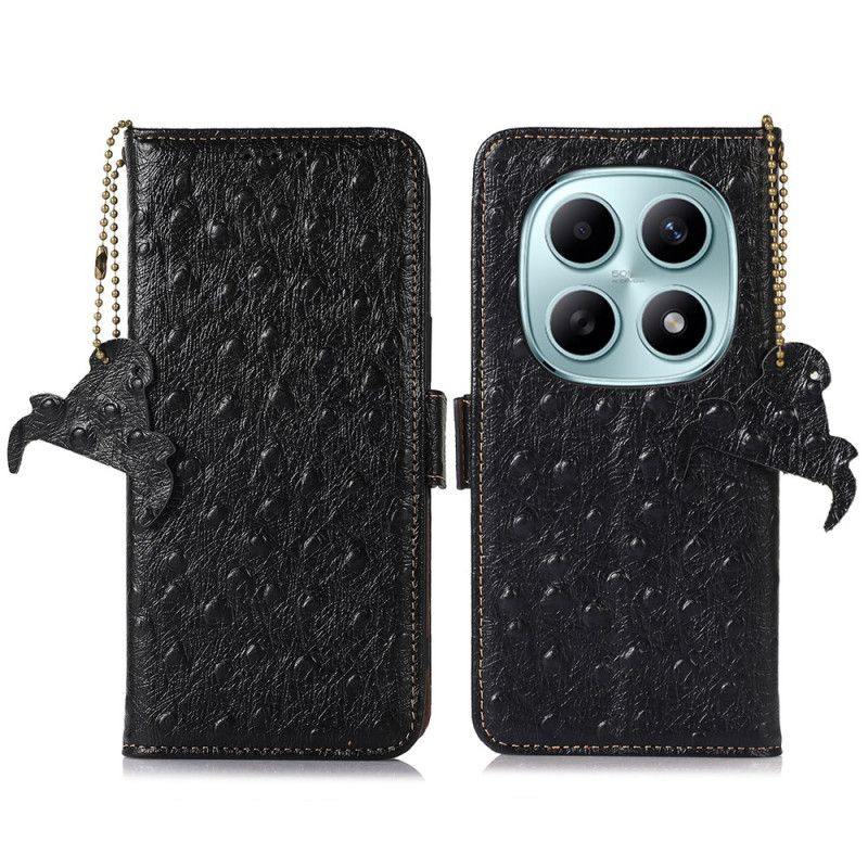 Kožený Kryt Xiaomi Redmi Note 15 5g Rfid Blokování A Pravá Kůže