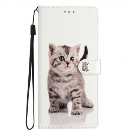 Kožený Kryt Xiaomi Redmi Note 15 5g Roztomilá Kočka