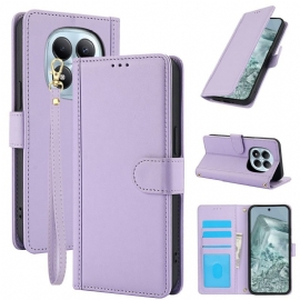 Kožený Kryt Xiaomi Redmi Note 15 5g Stojan A Řemínek Na Zápěstí