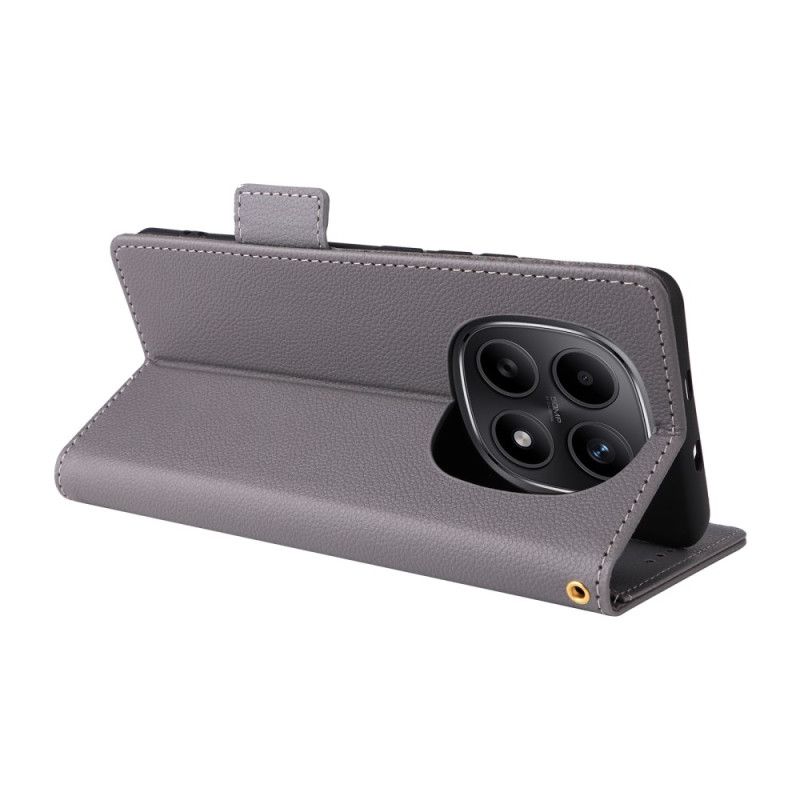 Kožený Kryt Xiaomi Redmi Note 15 5g Textura Liči S Popruhem