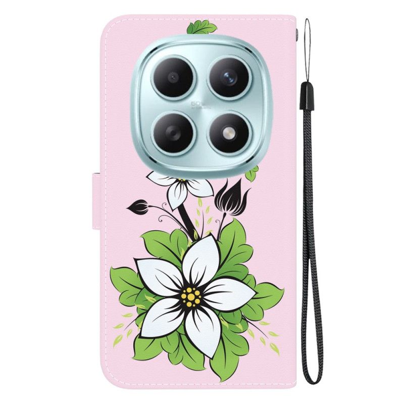 Kožený Kryt Xiaomi Redmi Note 15 5g Vzor Lilie