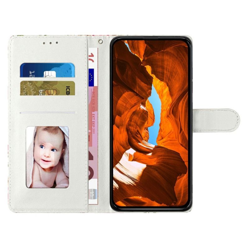 Kožený Kryt Xiaomi Redmi Note 15 5g Vzor Růžového Kříže