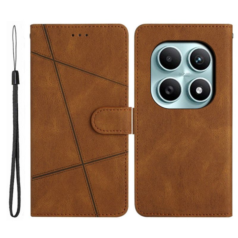 Kožený Kryt Xiaomi Redmi Note 15 5g Čáry A Pruhy