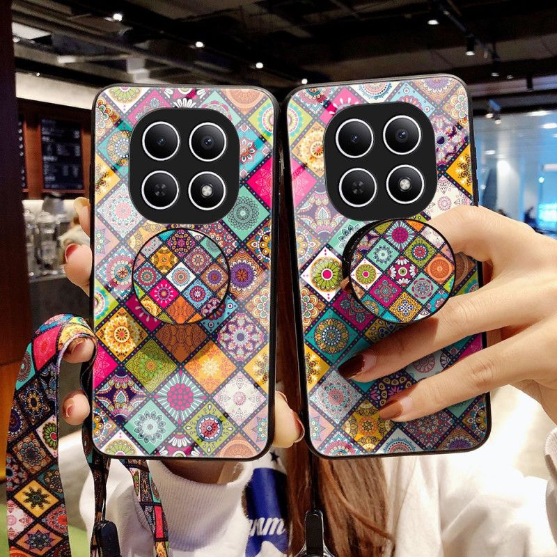 Kryt Xiaomi Redmi Note 15 5g Patchworkový Stojánek A Popruh