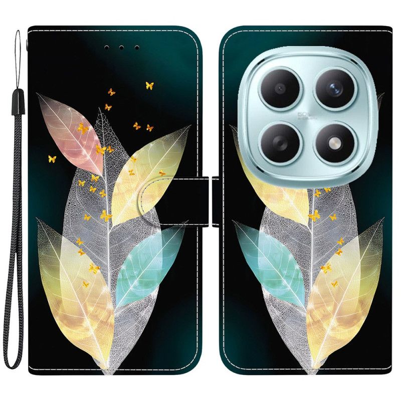 Peněženková Pouzdra Xiaomi Redmi Note 15 5g Kryty Na Mobil Barevné Listy