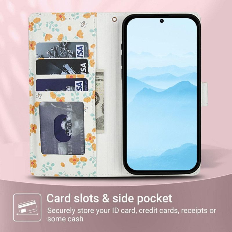 Peněženková Pouzdra Xiaomi Redmi Note 15 5g Kryty Na Mobil Květinový Řemínek