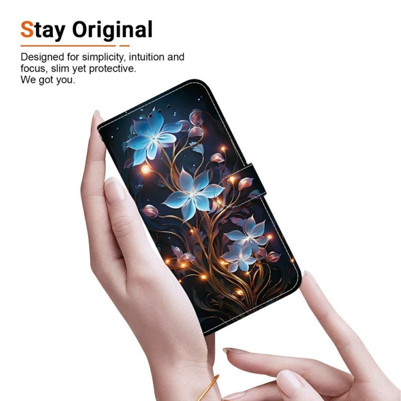 Peněženková Pouzdra Xiaomi Redmi Note 15 5g Kryty Na Mobil Malé Květiny Lucerny