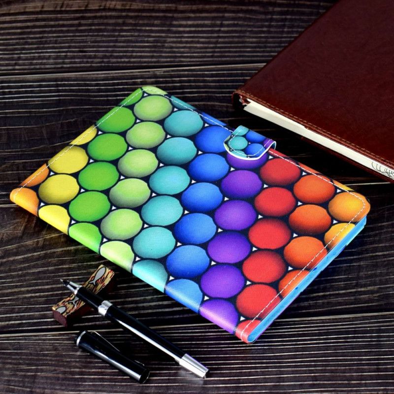 Kožený Kryt iPad (2025) Geometrický Vzor