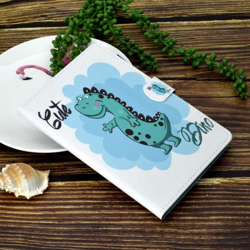 Kožený Kryt iPad (2025) Roztomilý Dinosaurus
