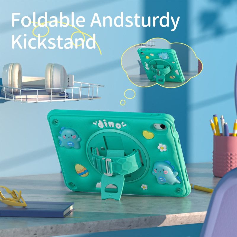 Kryt iPad (2025) Kryty Na Mobil Dětská Rukojeť A Stojan S Dinosaurem