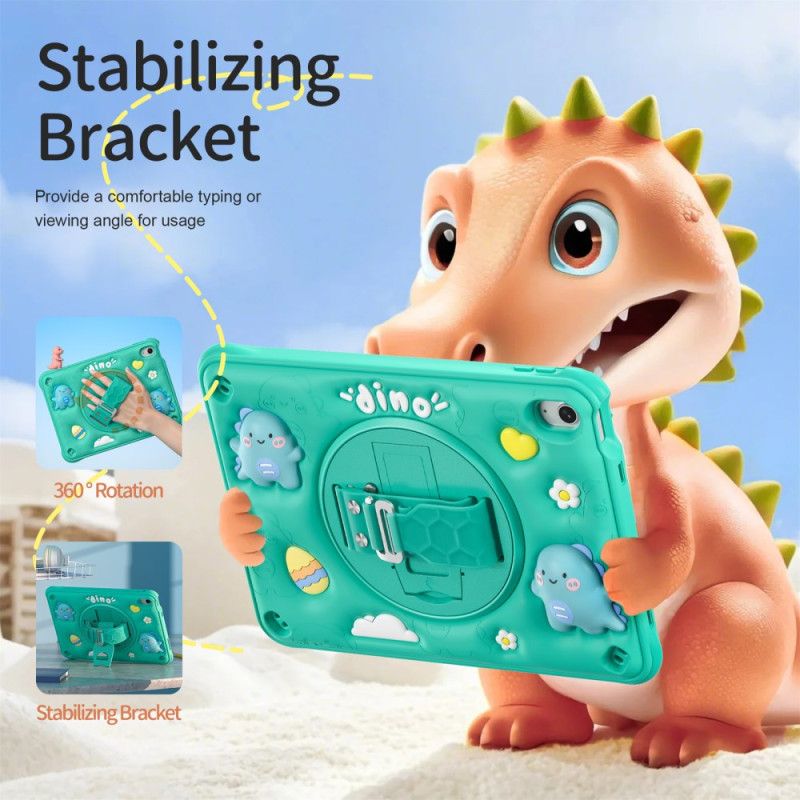 Kryt iPad (2025) Kryty Na Mobil Dětská Rukojeť A Stojan S Dinosaurem
