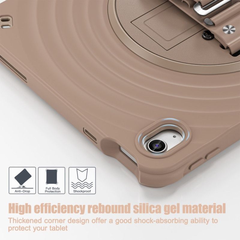 Kryt iPad (2025) Kryty Na Mobil Otočný Stojan A Ramenní Popruh O 360 Stupňů