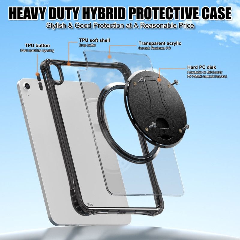 Kryt iPad (2025) Kryty Na Mobil Průhledný Integrovaný Stojánek