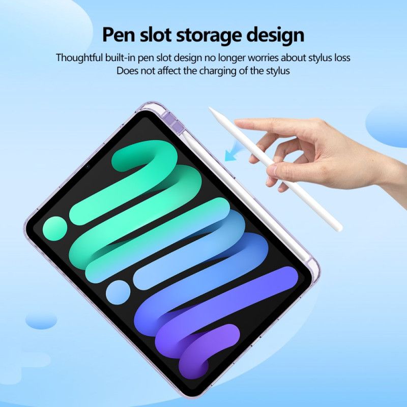 Kryt iPad (2025) Průhledný Držák Stylusu