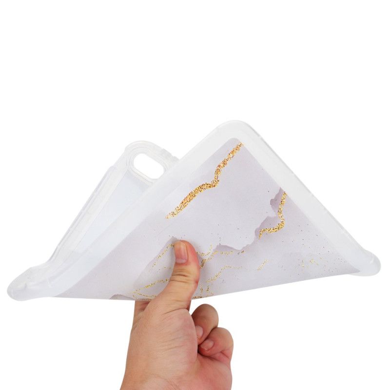 Kryt iPad (2025) Silikonový Mramorový Design