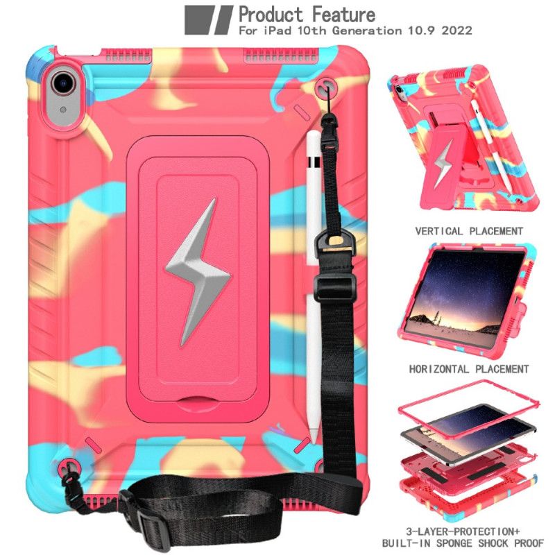 Kryt iPad (2025) Trojitá Ochrana S Ramenním Popruhem