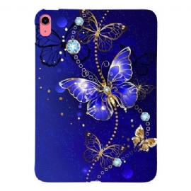 Kryt Na iPad (2025) Modro-zlatí Motýli