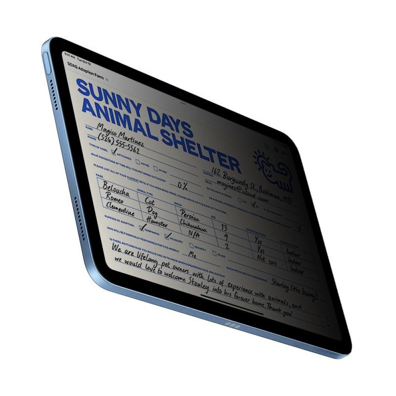 Ochranná Fólie Z Tvrzeného Skla Proti Špionážnímu Videu Pro iPad (2025) / 10.9" (2022)