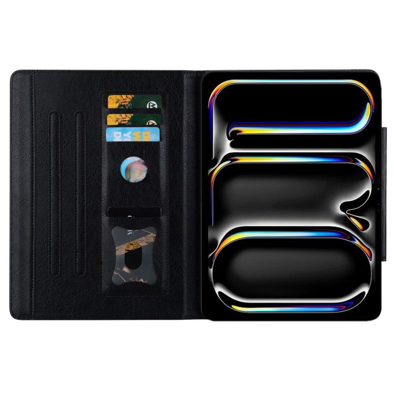 Peněženková Pouzdra iPad (2025) Magnetická Spona S Kočičím Vzorem