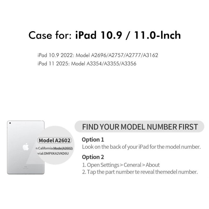 Pouzdra iPad (2025) Kryty Na Mobil Otočný Design O 360 Stupňů Enkay