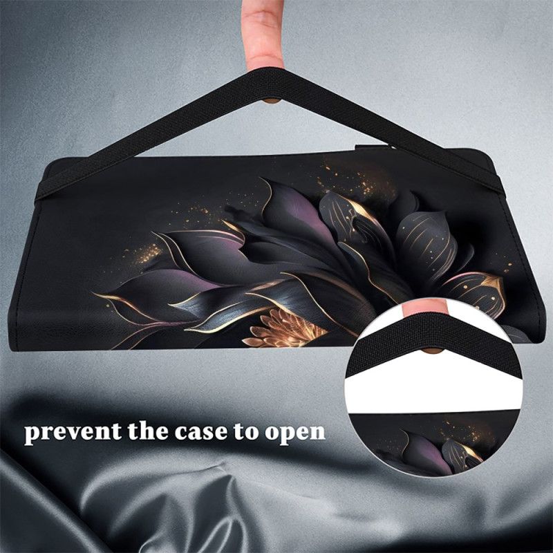 Pouzdra iPad (2025) Kryty Na Mobil Černá Růže