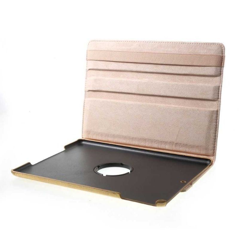 iPad 9.7 2017 / 2018 Stylový Kožený Kryt Alligator – Zlatý