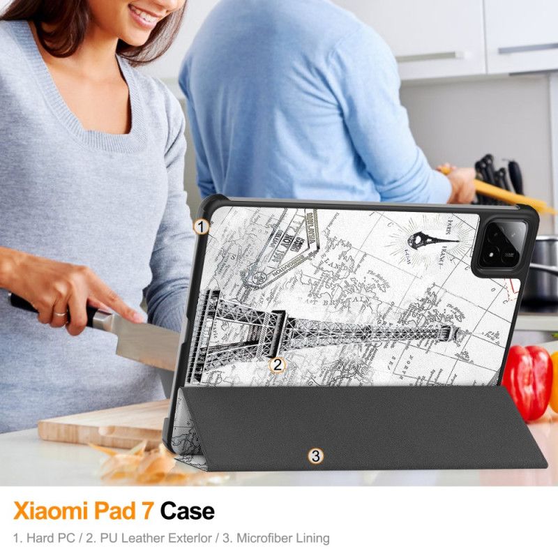 Xiaomi Pad 7 / 7 Pro Vintage Eiffelova Věž