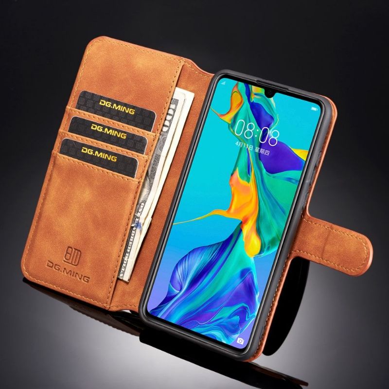 Flipové Pouzdro Na Huawei P30 Lite Efekt Dg Ming Kůže