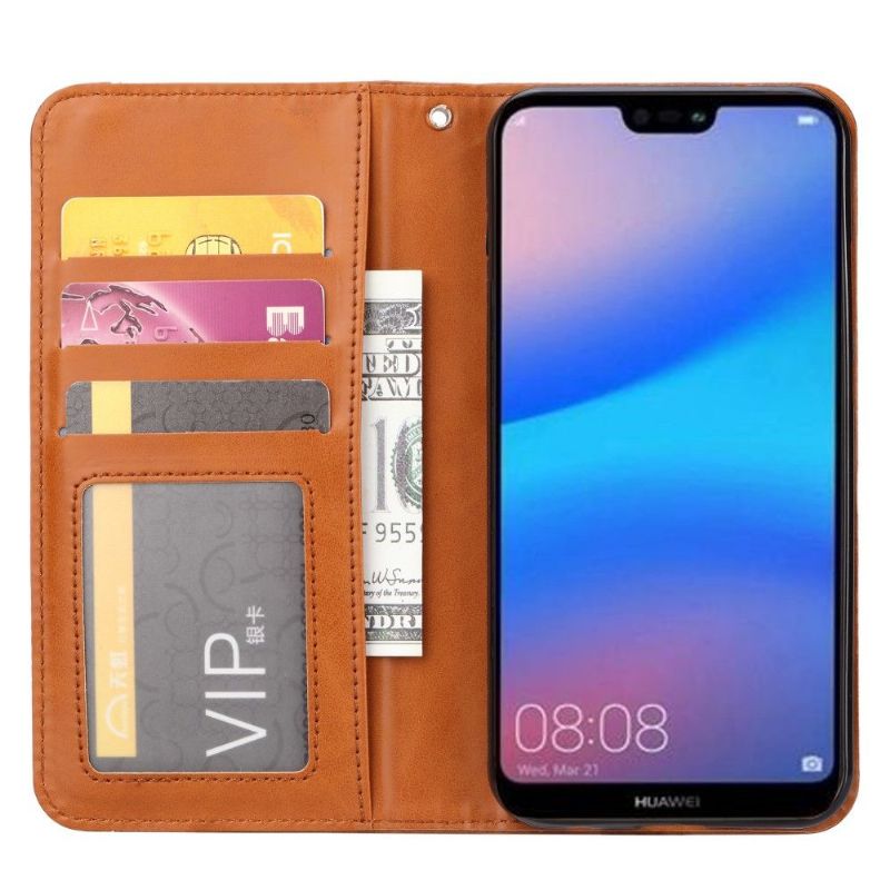 Flipové Pouzdro Na Huawei P30 Lite Kožené Pouzdro Na Karty