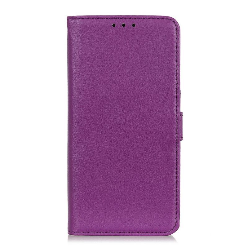 Flipové Pouzdro Na Samsung Galaxy A13 5G / A04s Prémiová Umělá Kůže Z Liči
