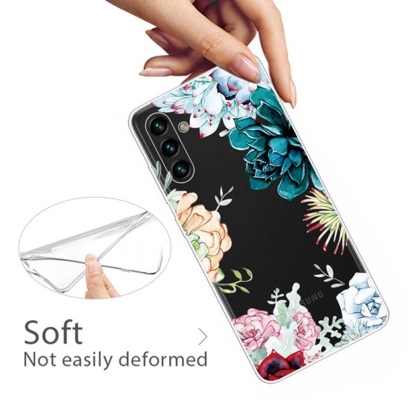 Kryt Na Samsung Galaxy A13 5G / A04s Akvarel Květiny