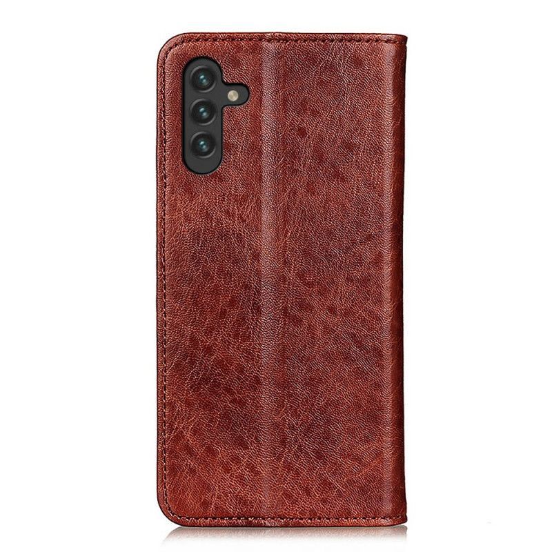 Kryty Na Mobil Na Samsung Galaxy A13 5G / A04s Flipové Pouzdro Textura Kůže