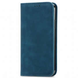Kožené Pouzdro Oppo Reno 12 5g Semišový Efekt