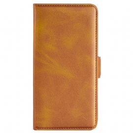 Kožený Kryt Oppo Reno 12 5g Styl Folia S Dvojitou Sponou